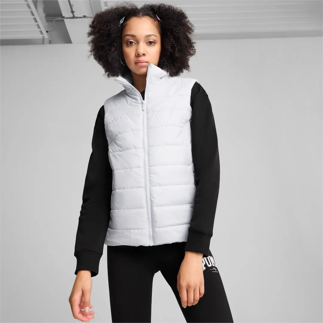 Puma ქალის  ქურთუკი ESS Padded Vest Silver Mist