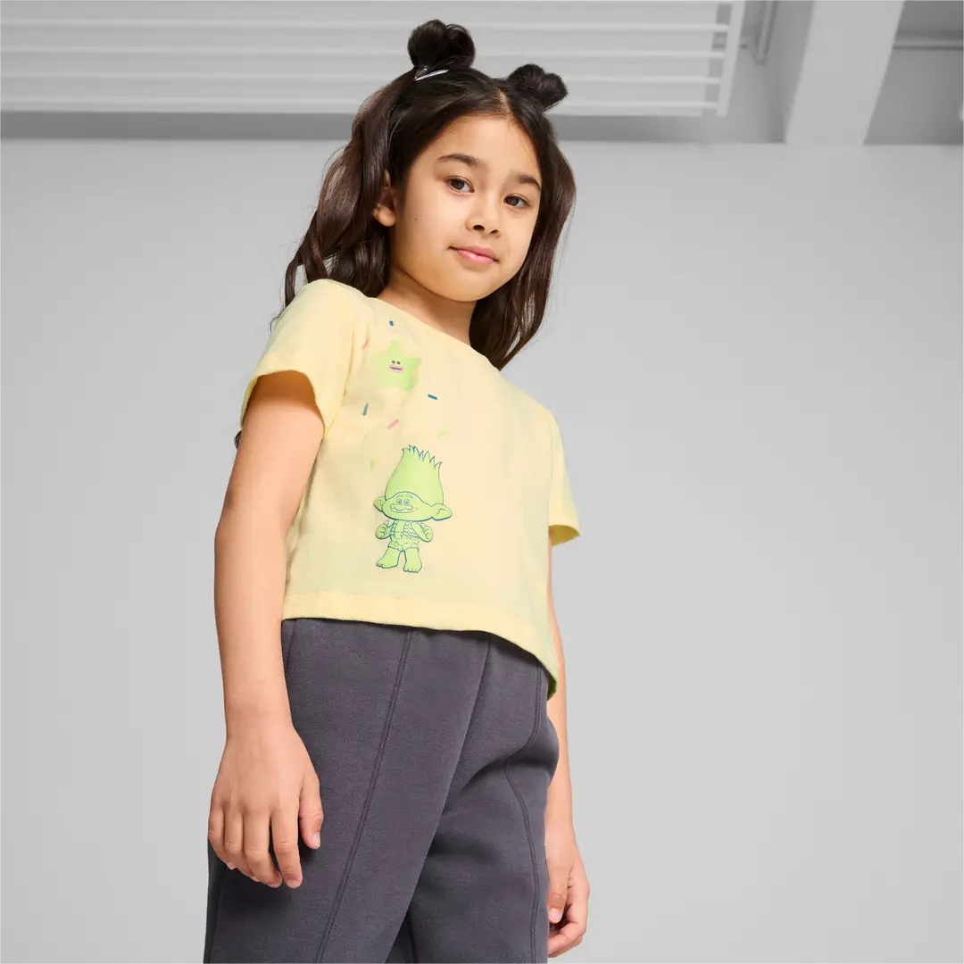 Puma ბავშვის მაისური PUMA X TROLLS Graphic Tee G Creamy Vanil