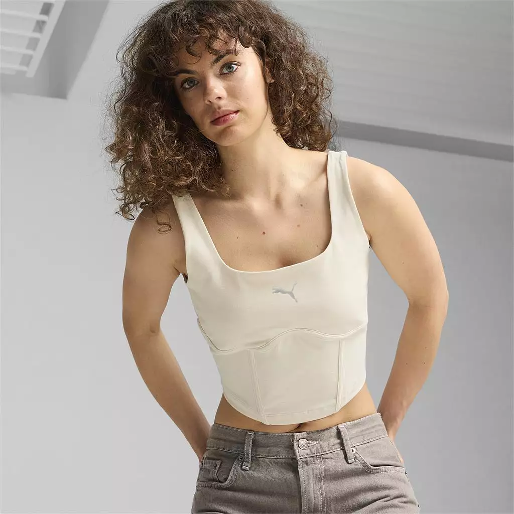Puma ქალის მაისური DARE TO GYM2K Corset Alpine Snow