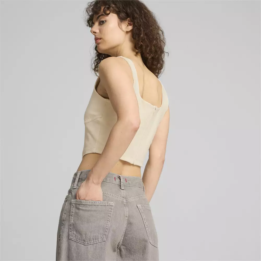 Puma ქალის მაისური DARE TO GYM2K Corset Alpine Snow