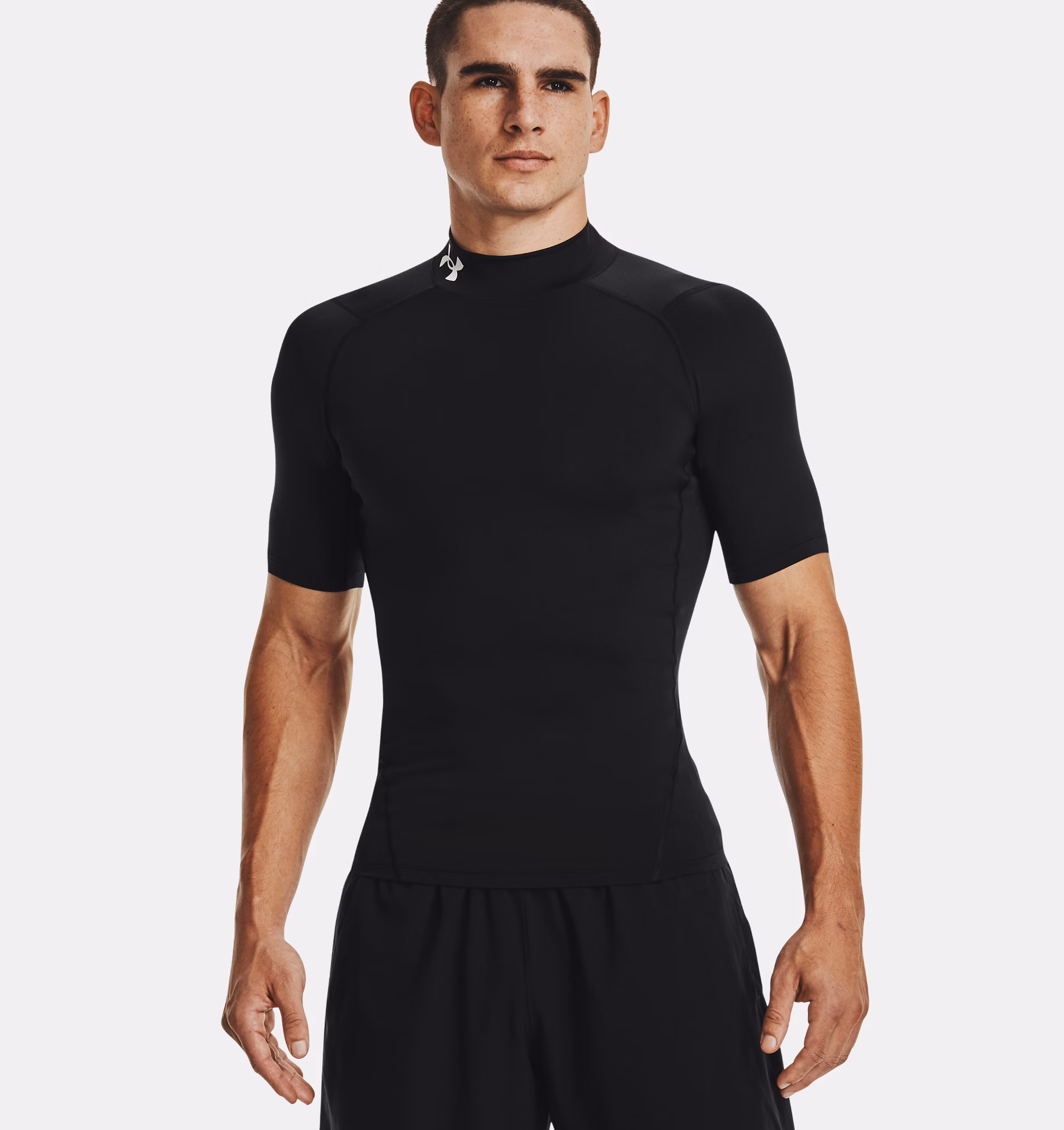 Under Armour მამაკაცის მოკლემკლავიანი მაისური UA HG Armour Comp Mock SS