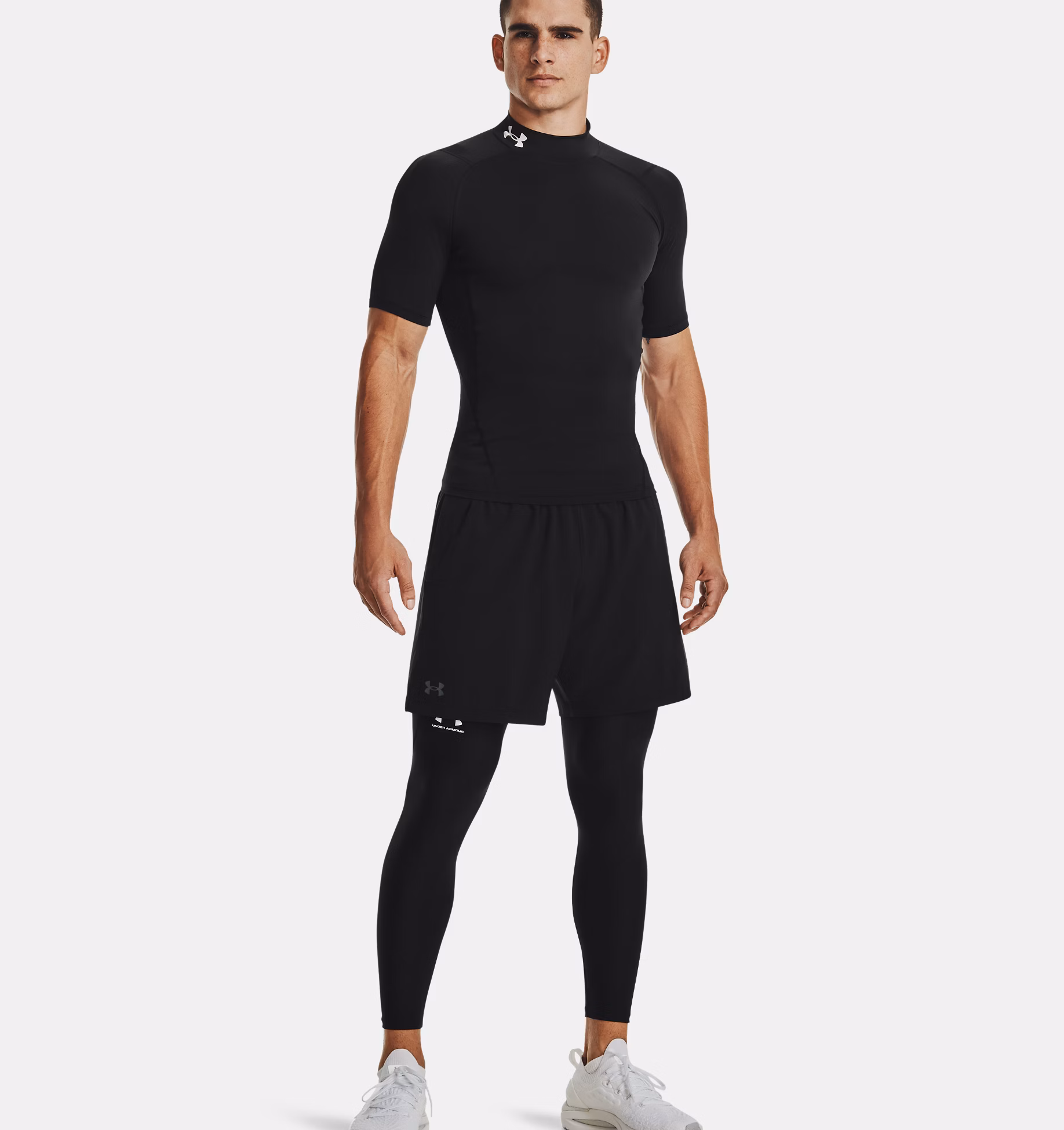 Under Armour მამაკაცის მოკლემკლავიანი მაისური UA HG Armour Comp Mock SS