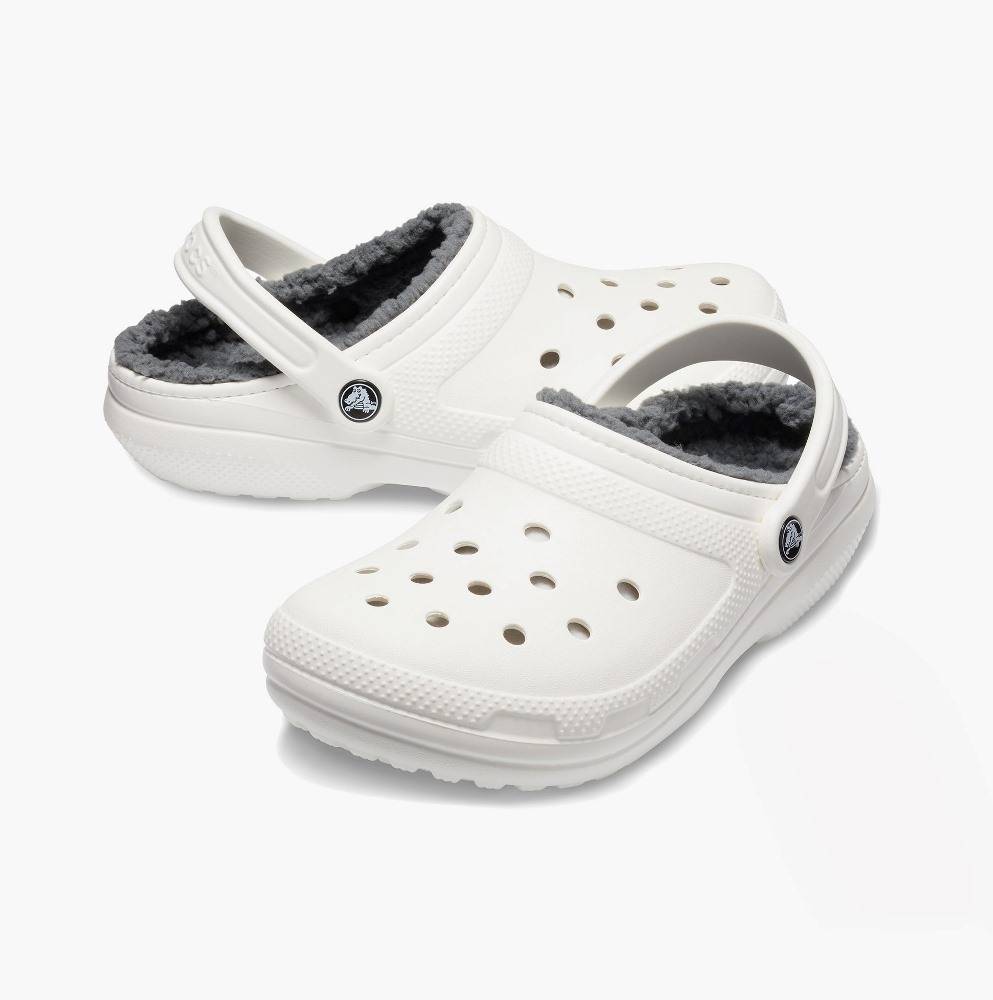 Crocs Classic Lined Clog Whi/Gry