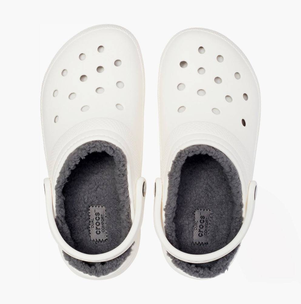Crocs Classic Lined Clog Whi/Gry