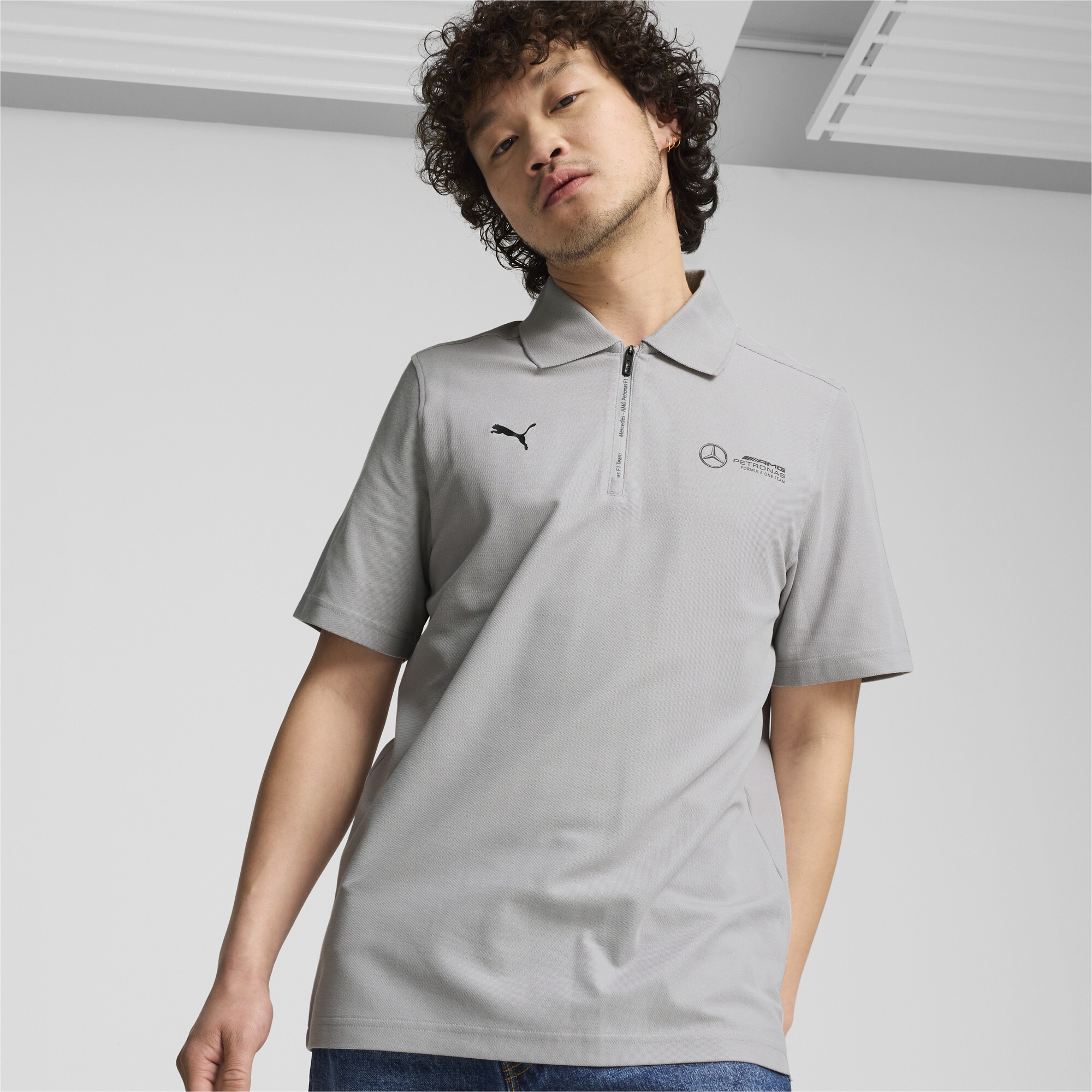 Puma პოლო მაისური MAPF1 Polo Team Silver