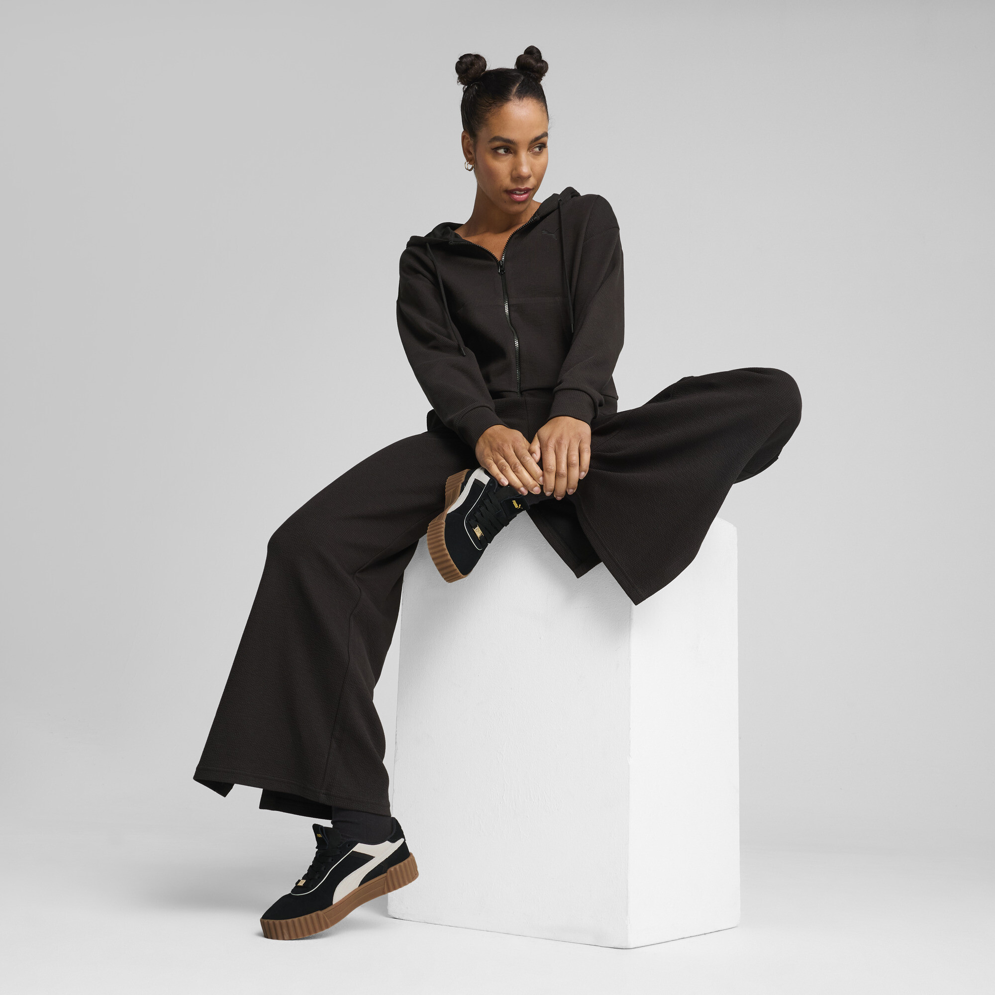 Puma ქალის ჯემპრი HER Crop Full-Zip Hoodie