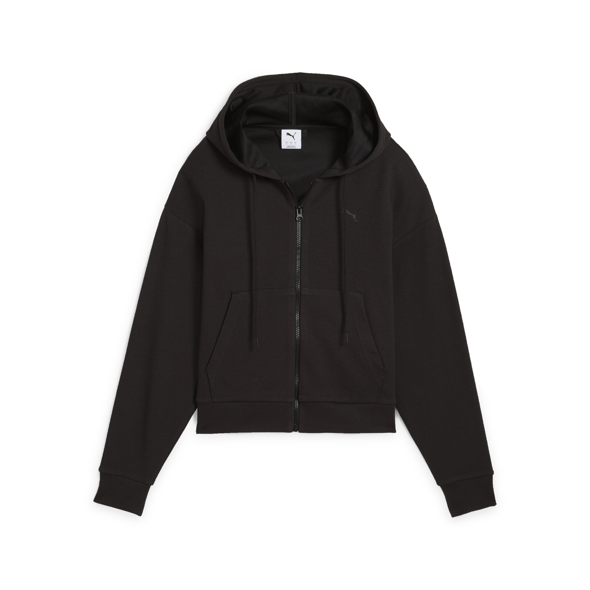 Puma ქალის ჯემპრი HER Crop Full-Zip Hoodie