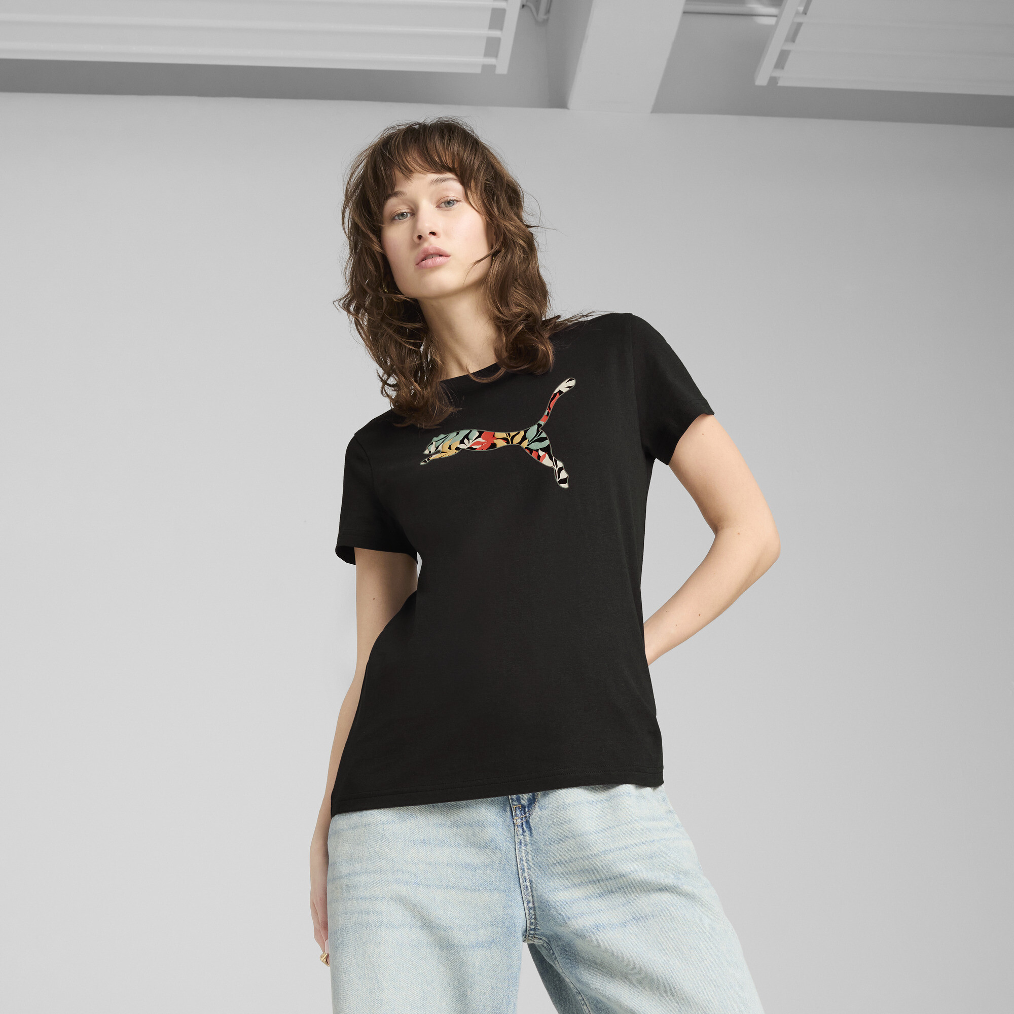 Puma ქალის მაისური GRAPHICS Floral Puma LogoTee