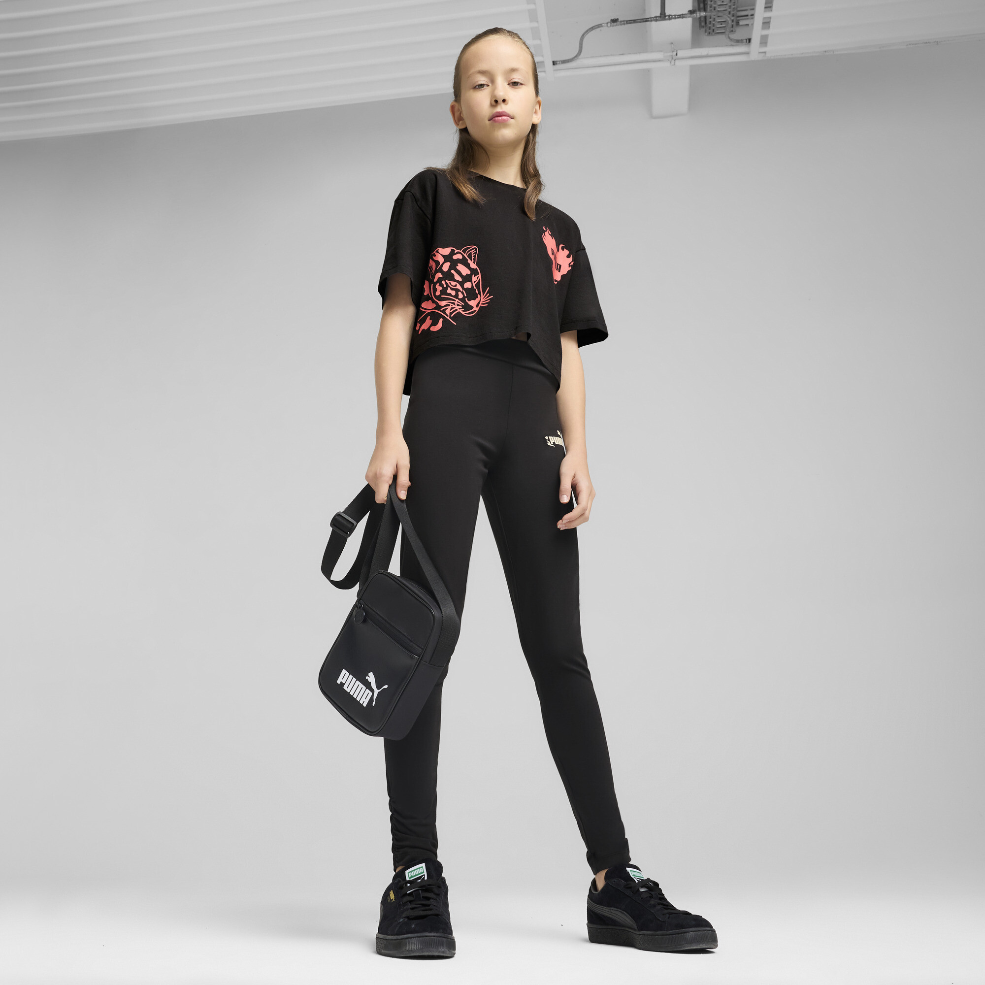 Puma ბავშვის შარვალი FLAMING LOVE Leggings G