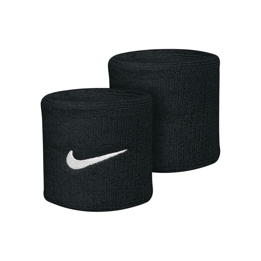 Nike მანჟეტი/აბადოკი NIKE SWOOSH WRISTBANDS 2 PK BLACK/WHITE OSFM