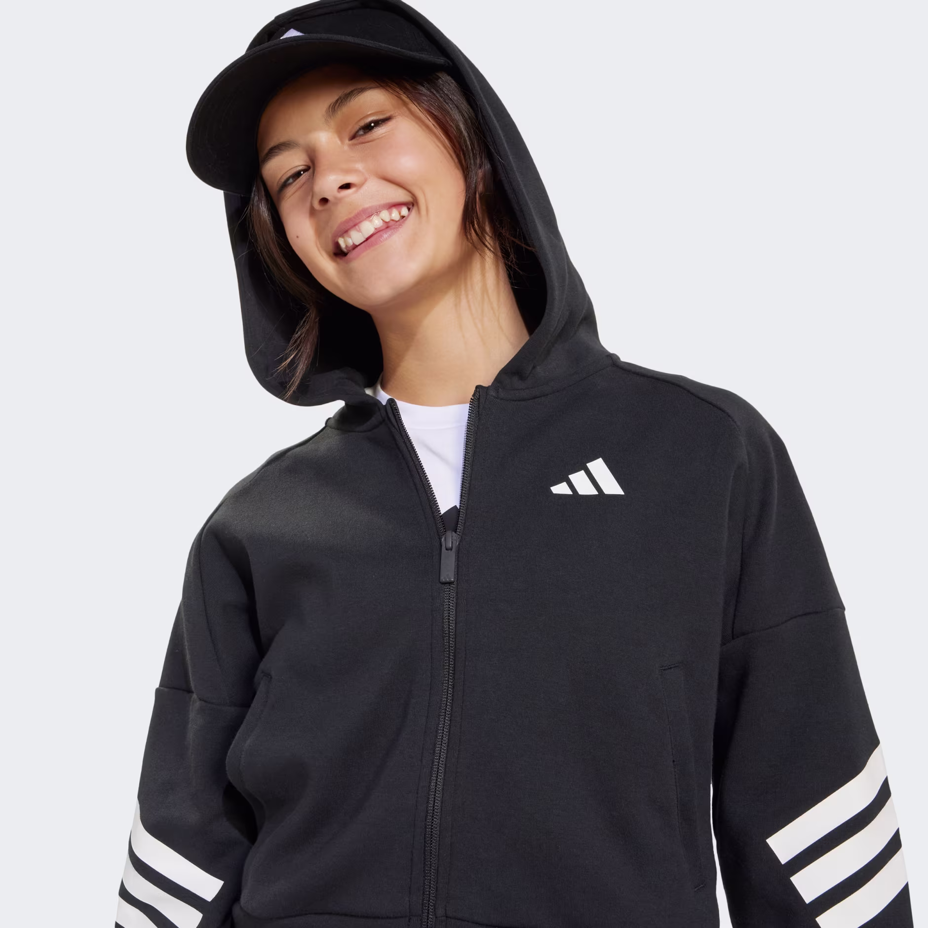 Adidas ბავშვის ჯემპრი JG FI 3S FZ