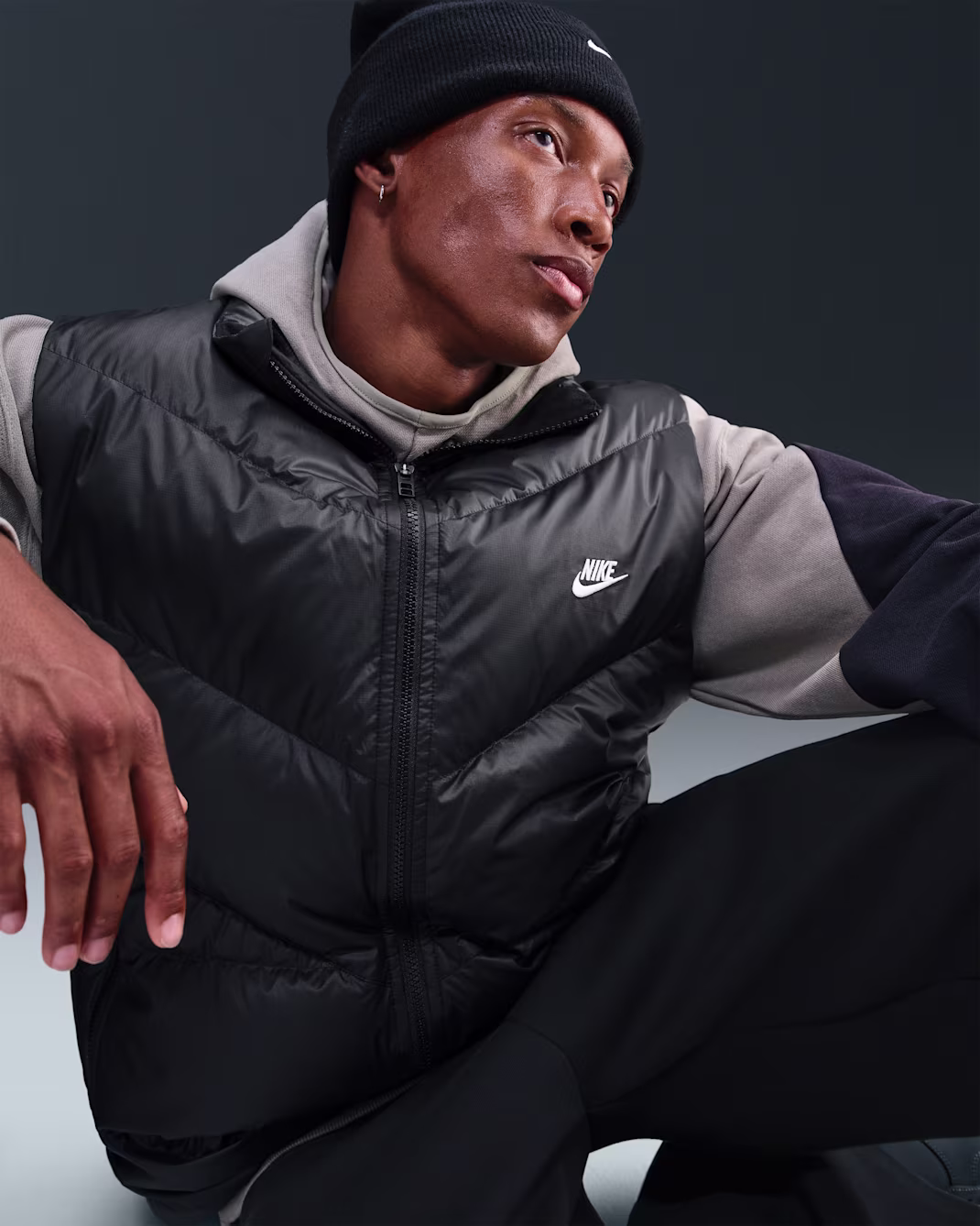 Nike მამაკაცის ქურთუკი M NK WINDRUNNER STMNT VEST DWN