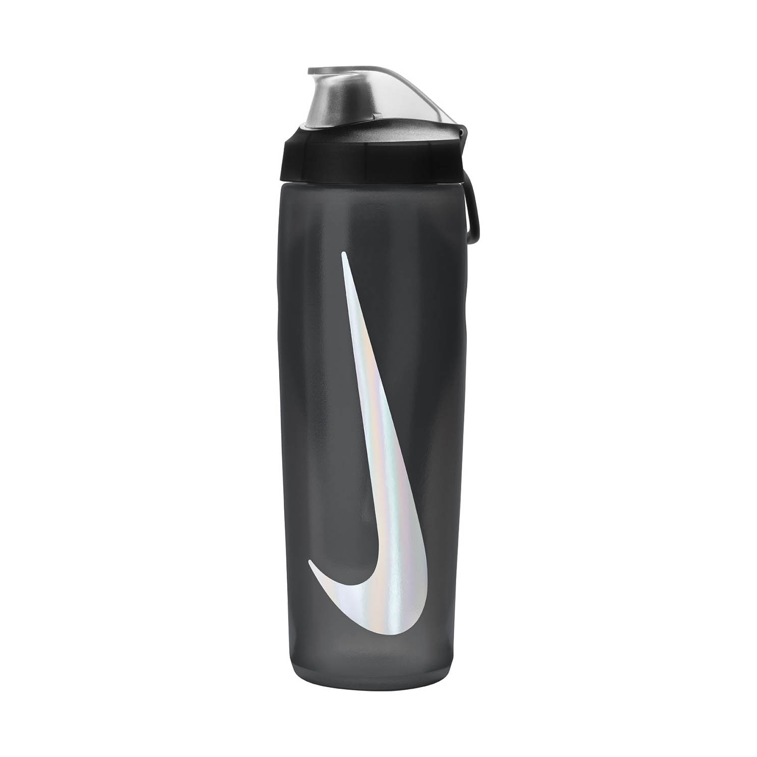 Nike ბოთლი NIKE REFUEL BOTTLE LOCKING LID 24 OZ ANTHRACITE/BLACK/SILVER IRIDESCENT 24OZ