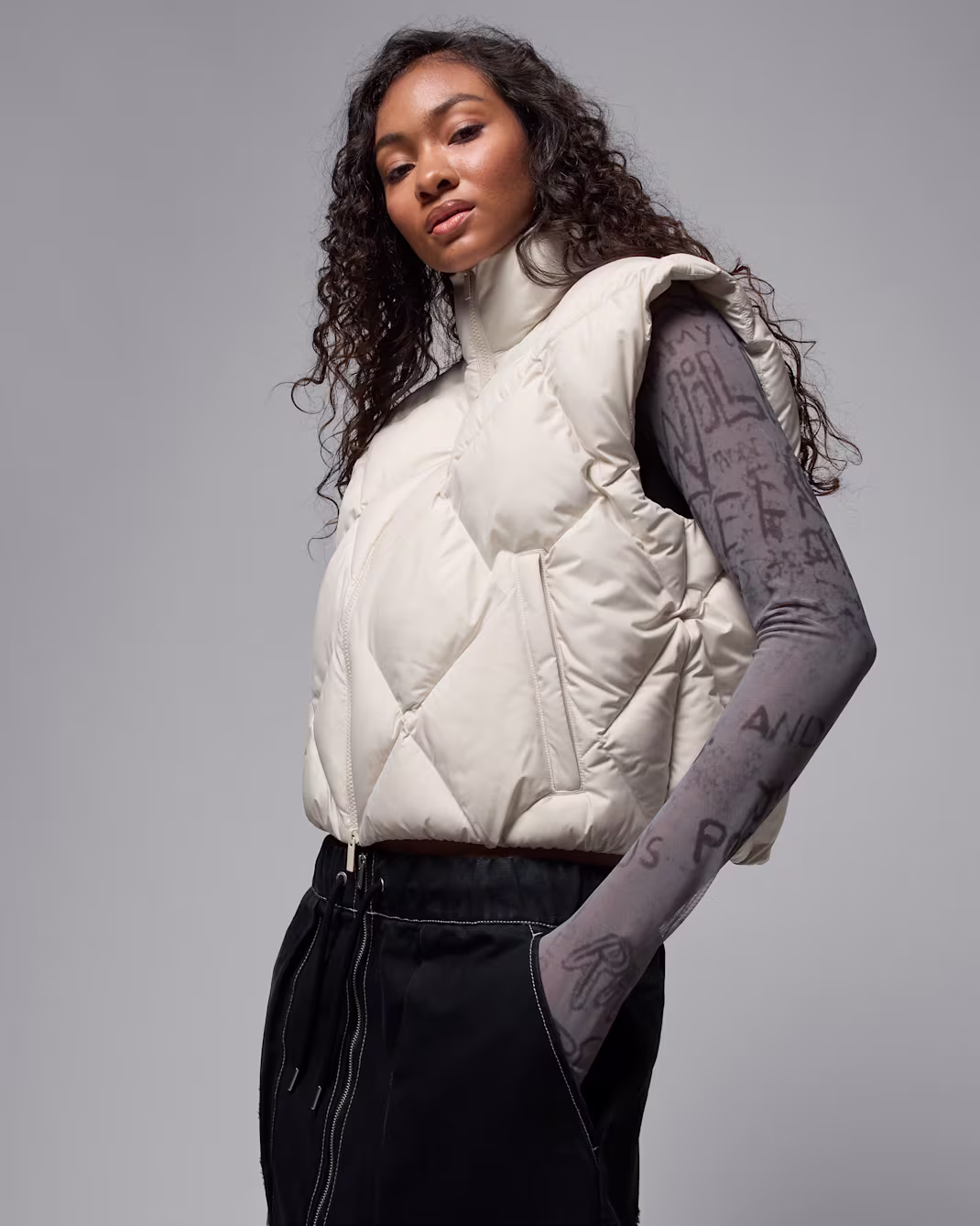 Nike ქალის ქურთუკი W J BRK PUFF VEST QLT