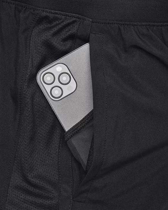 Under Armour მამაკაცის შორტი UA LAUNCH 5'' 2-IN-1 SHORTS-BLK