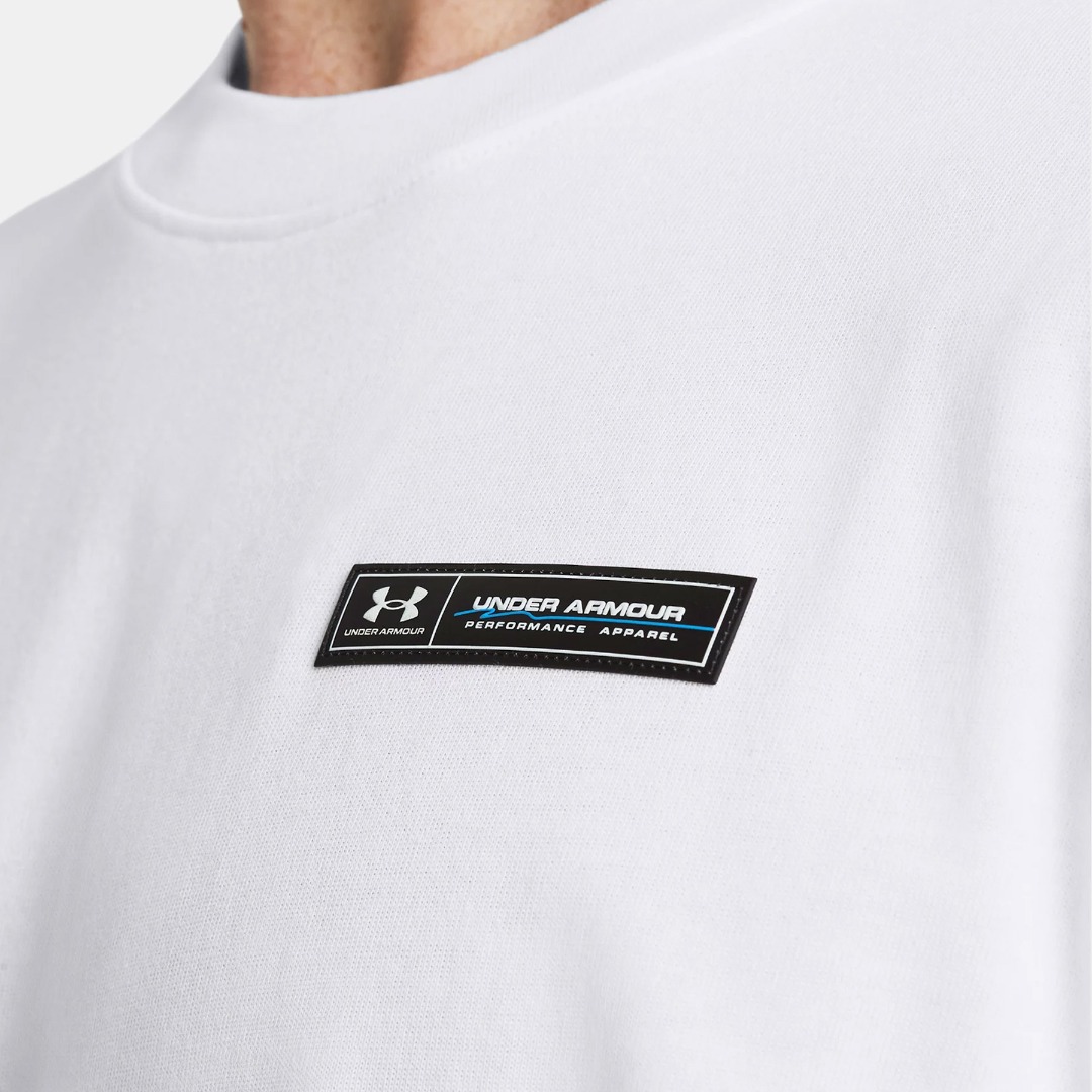Under Armour მამაკაცის მაისური UA HW ARMOUR LABEL SS-WHT