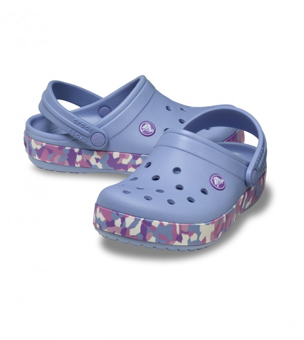 Crocs Kids' Crocband Glow Confetti Band Clog