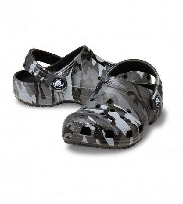 Crocs ბავშვის კლოგი Toddler Classic Camouflage Clog