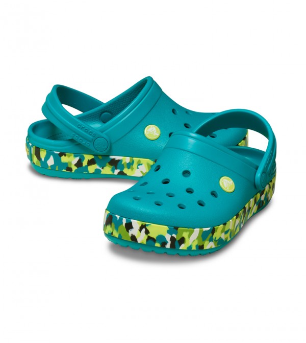 Crocs ბავშვის კლოგი Kids' Crocband Glow Confetti Band Clog