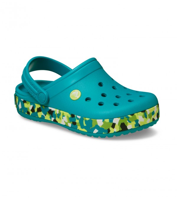 Crocs ბავშვის კლოგი Kids' Crocband Glow Confetti Band Clog