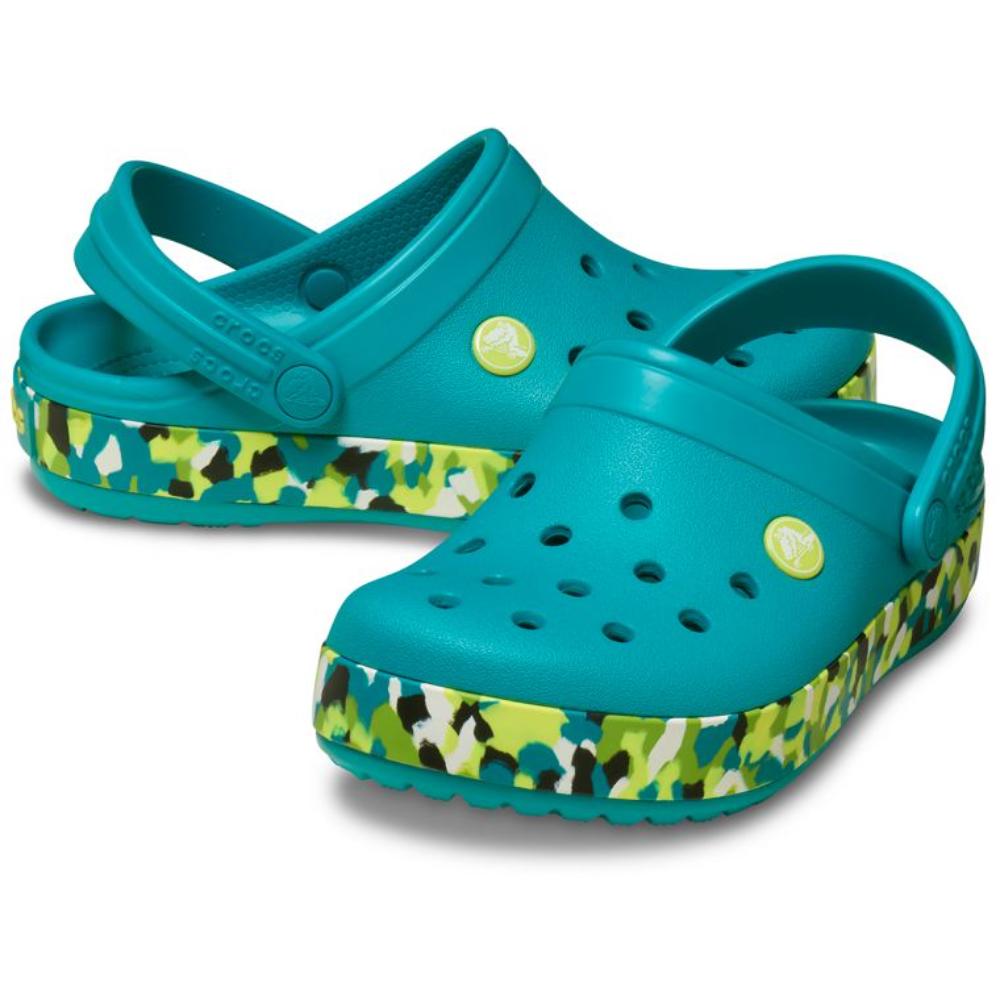 Crocs ბავშვის კლოგი Kids' Crocband Glow Confetti Band Clog