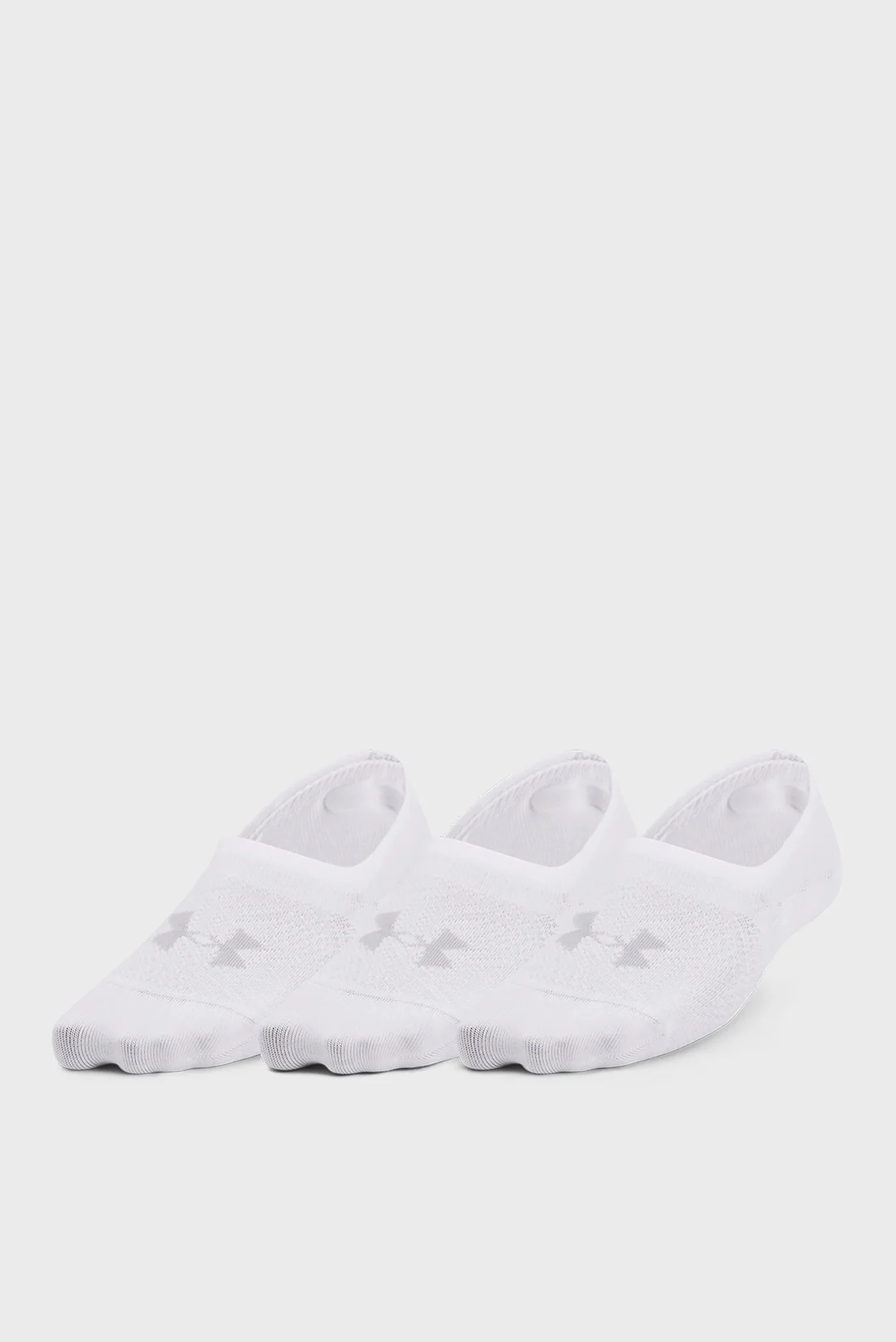 Under Armour მამაკაცის წინდა UA Breathe Lite Ultra Low 3p-WHT