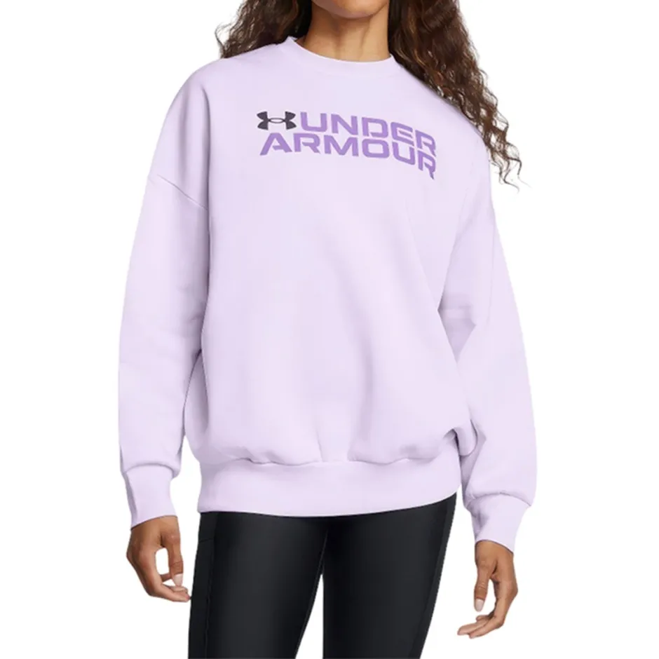 Under Armour ქალის ჯემპრი Rival Fleece WordmarkOS Crew