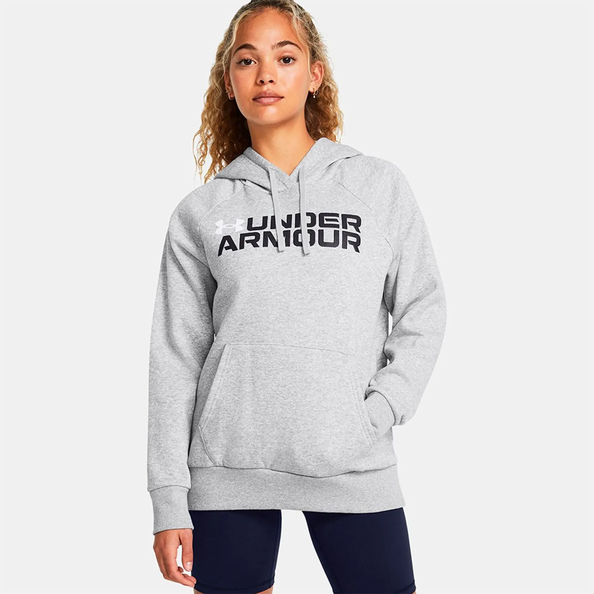 Under Armour ქალის ჰუდი Rival Fleece Wordmark Hoodie