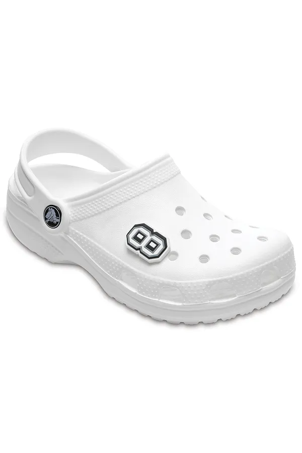 Crocs Jibbitz B&W Number 8