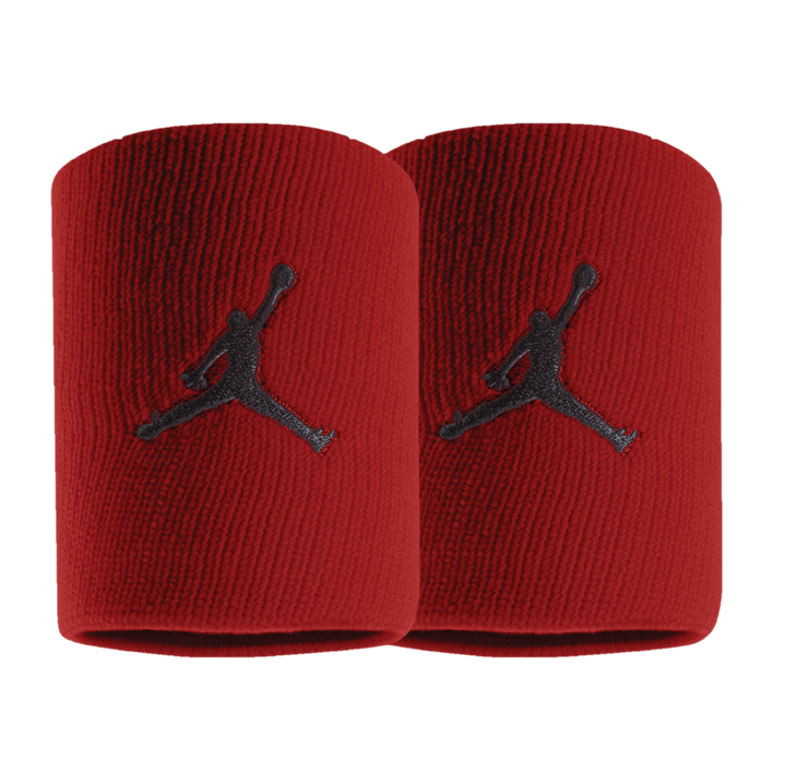 Nike მანჟეტი/აბადოკი JORDAN JUMPMAN WRISTBANDS 2 PK GYM RED/BLACK OSFM