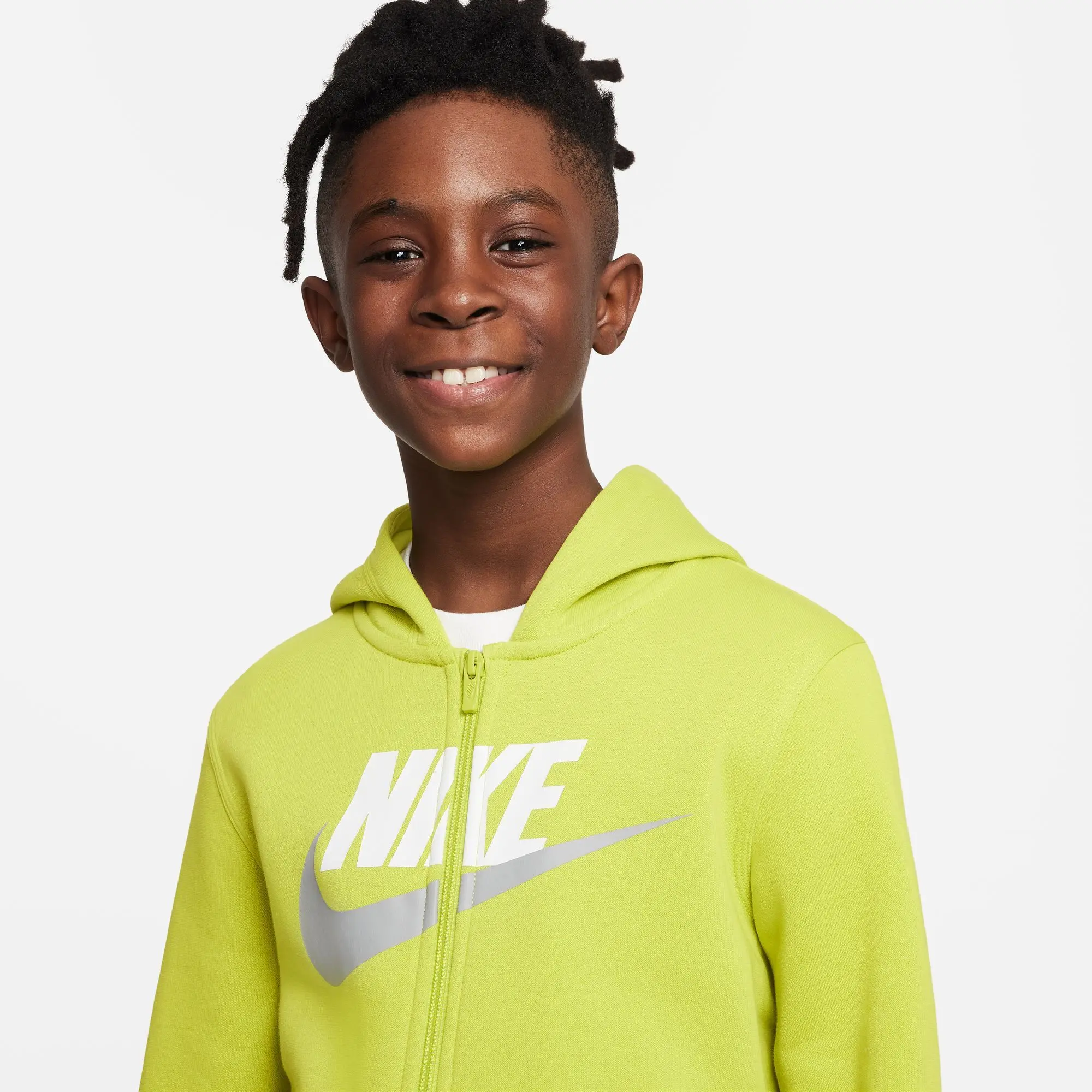 Nike ბავშვის ჯემპრი B NSW CLUB+ FLC FZ HBR