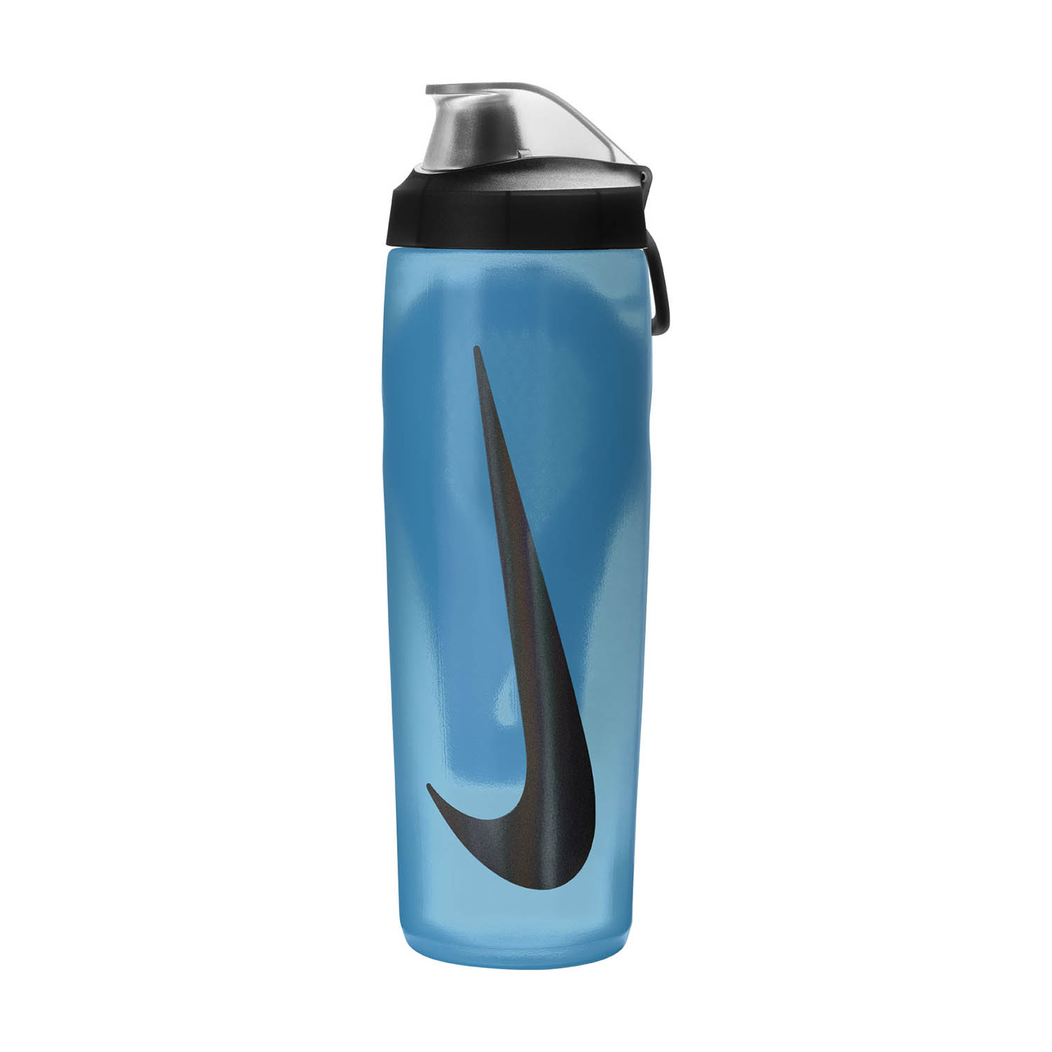 Nike ბოთლი NIKE REFUEL BOTTLE LOCKING LID 24 OZ BALTIC BLUE/BLACK/BLACK IRIDESCENT 24OZ