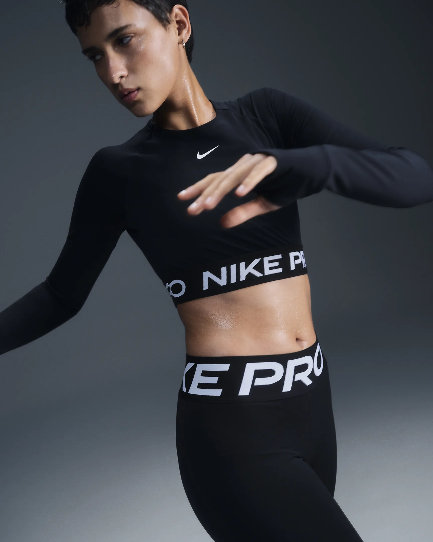 Nike მამაკაცის მაისური NIKE PRO DF 365 CROP LS