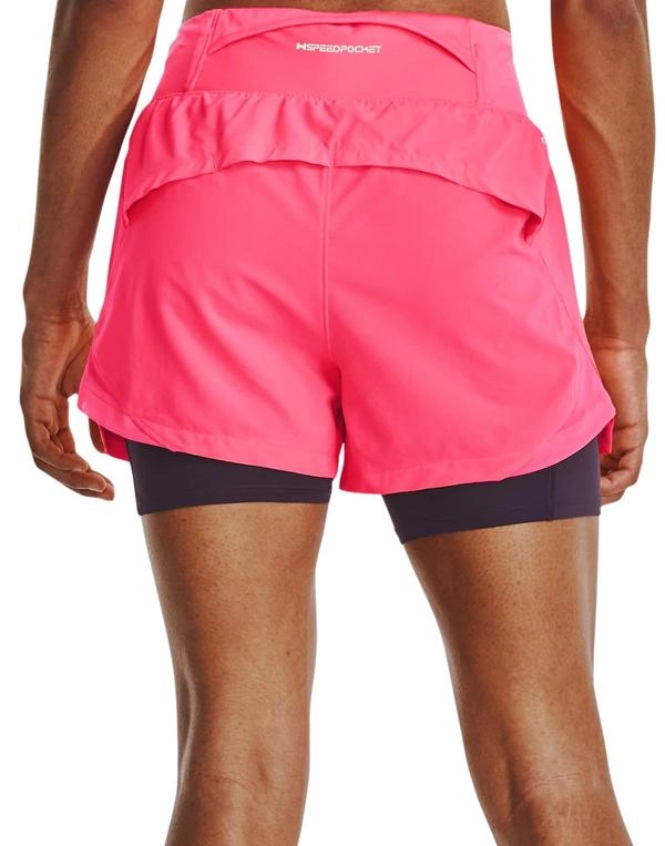 Under Armour ქალის სარბენი შორტი UA RUN STAMINA 2IN1 SHORT-PNK