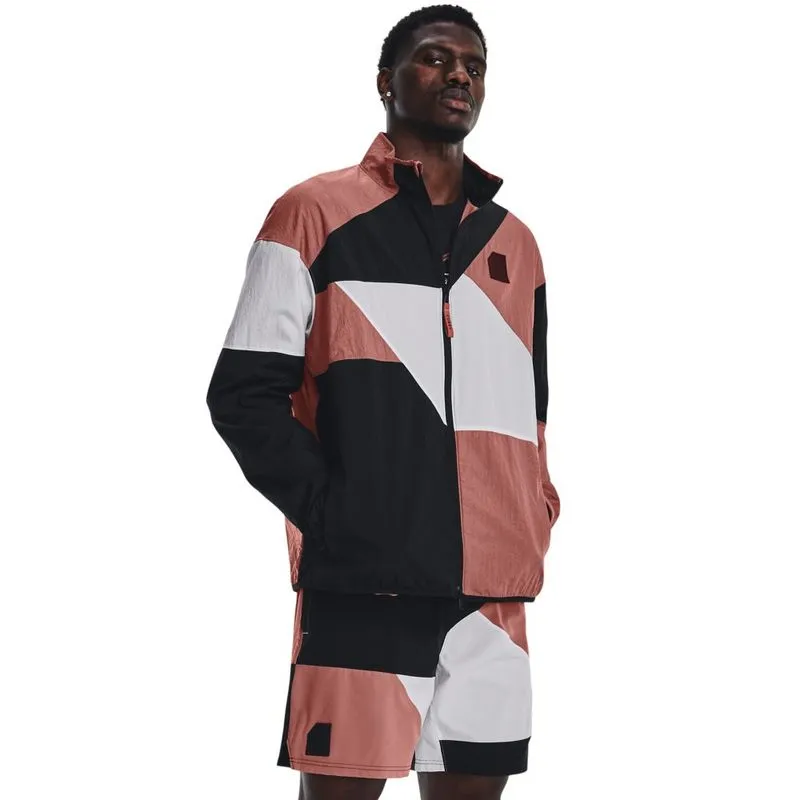 Under Armour მამაკაცის თხელი ქურთუკი Curry FZ Woven Jacket-RED
