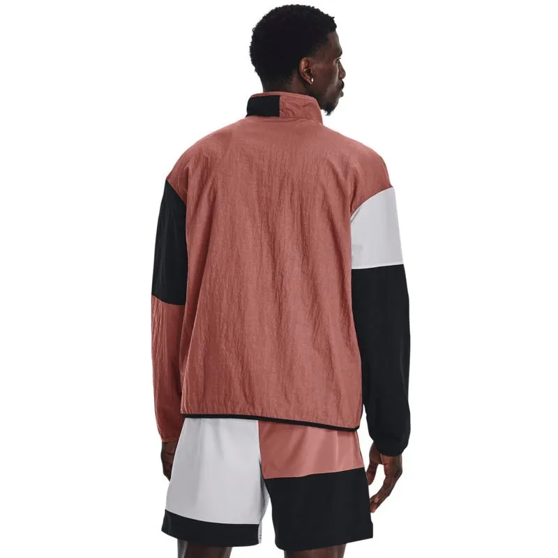 Under Armour მამაკაცის თხელი ქურთუკი Curry FZ Woven Jacket-RED