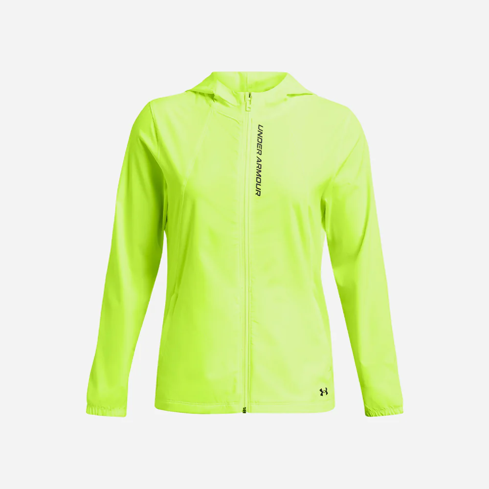 Under Armour ქალის თხელი ქურთუკი UA OutRun the STORM Jacket-GRN