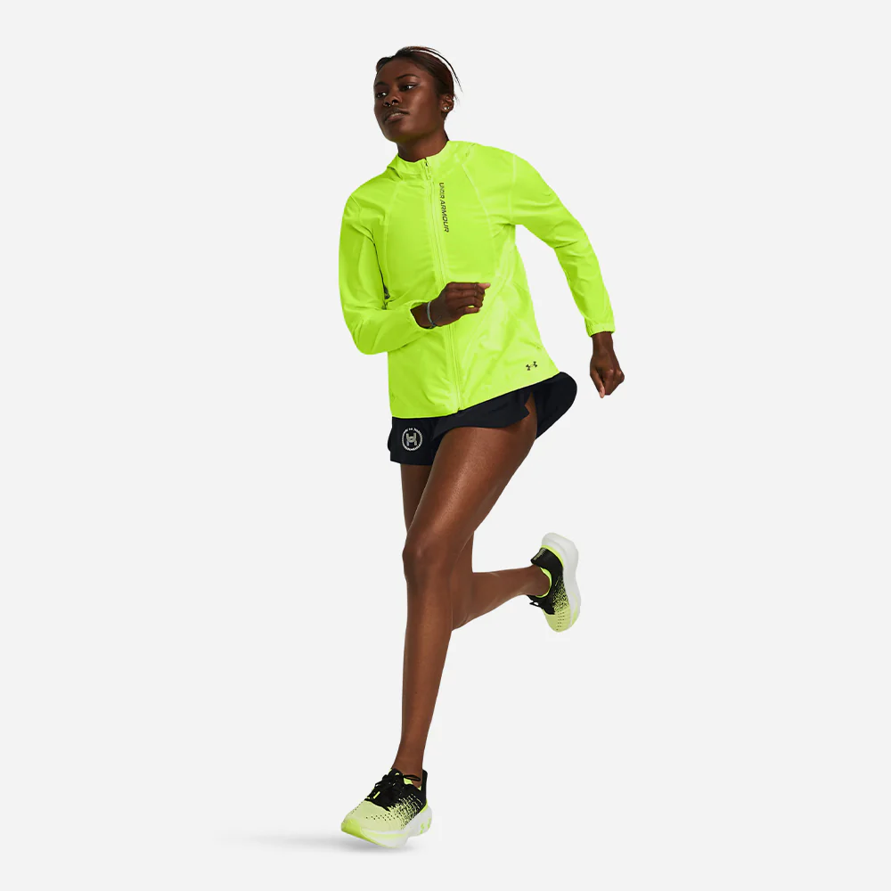 Under Armour ქალის თხელი ქურთუკი UA OutRun the STORM Jacket-GRN