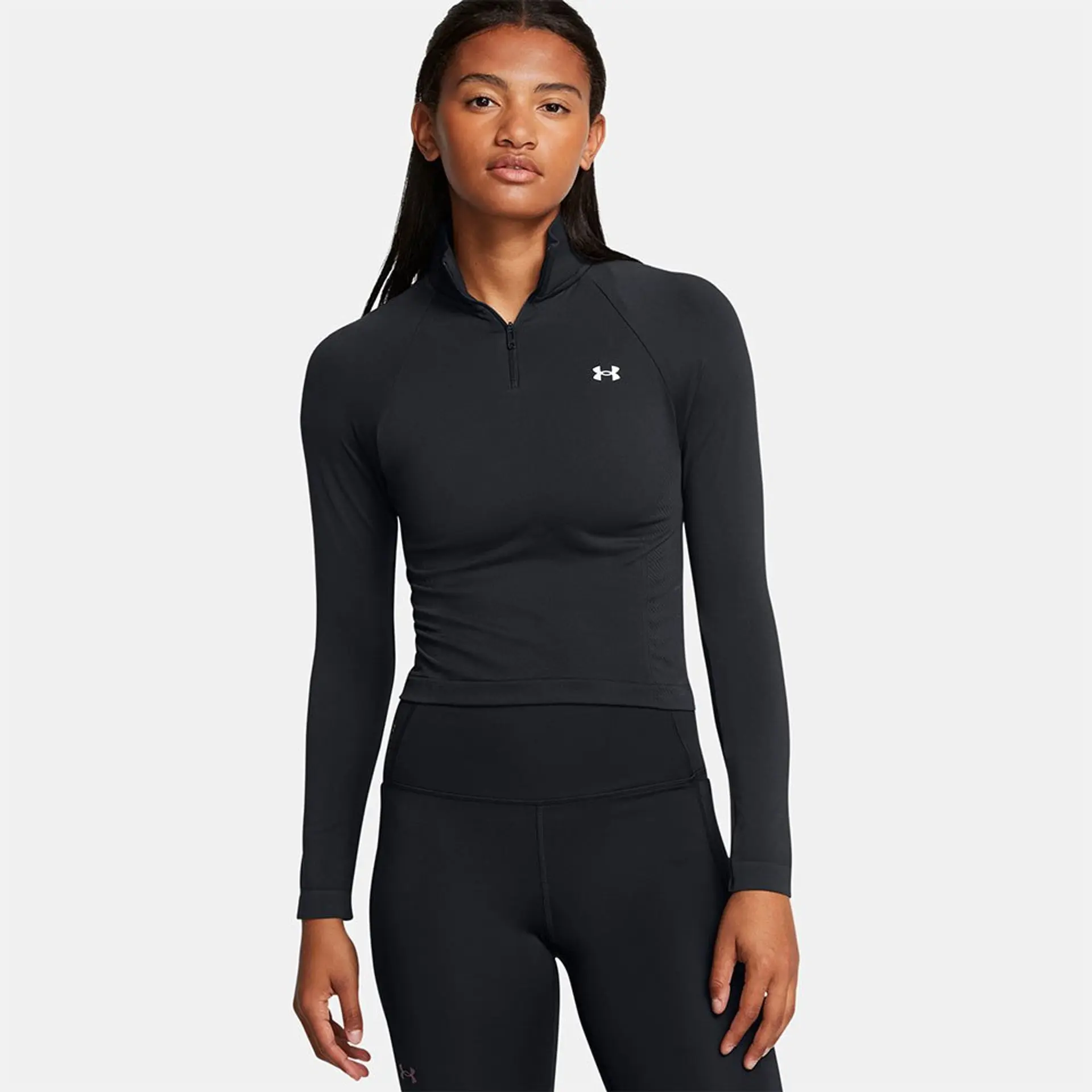 Under Armour ქალის გრძელმკლავიანი მაისური Vanish Seamless 1/4 Zip Crop
