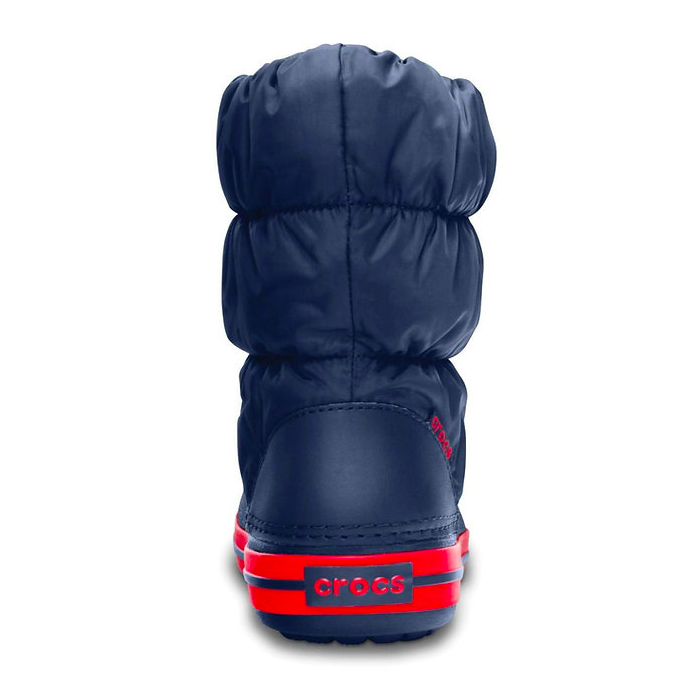 Crocs ბოტები Winter Puff Boot Kids Navy/Red