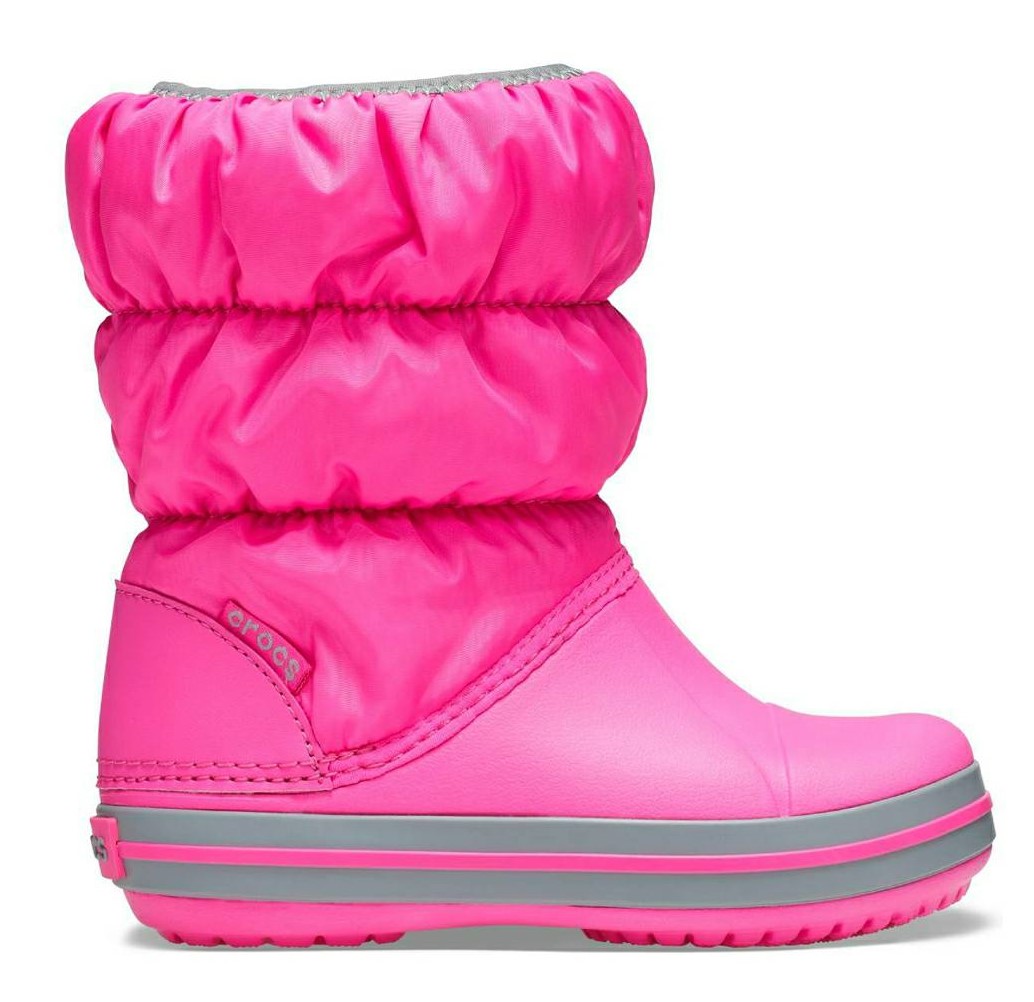 Crocs Winter Puff Boot Kids EPk/LGy