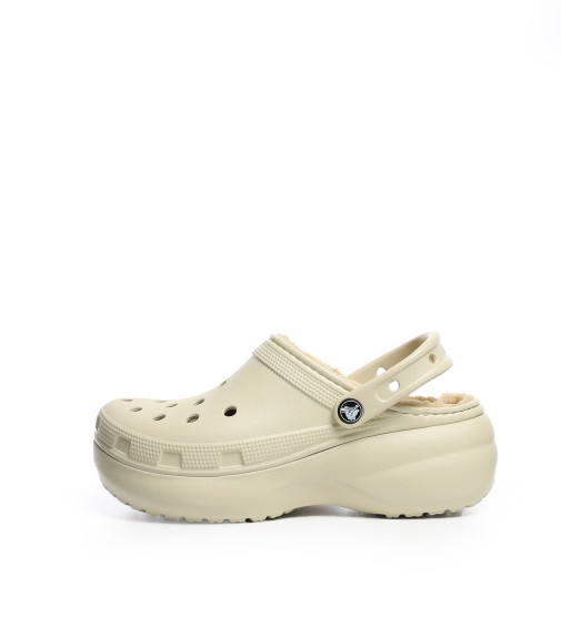 Crocs Classic Platform Lined Clog W Bone