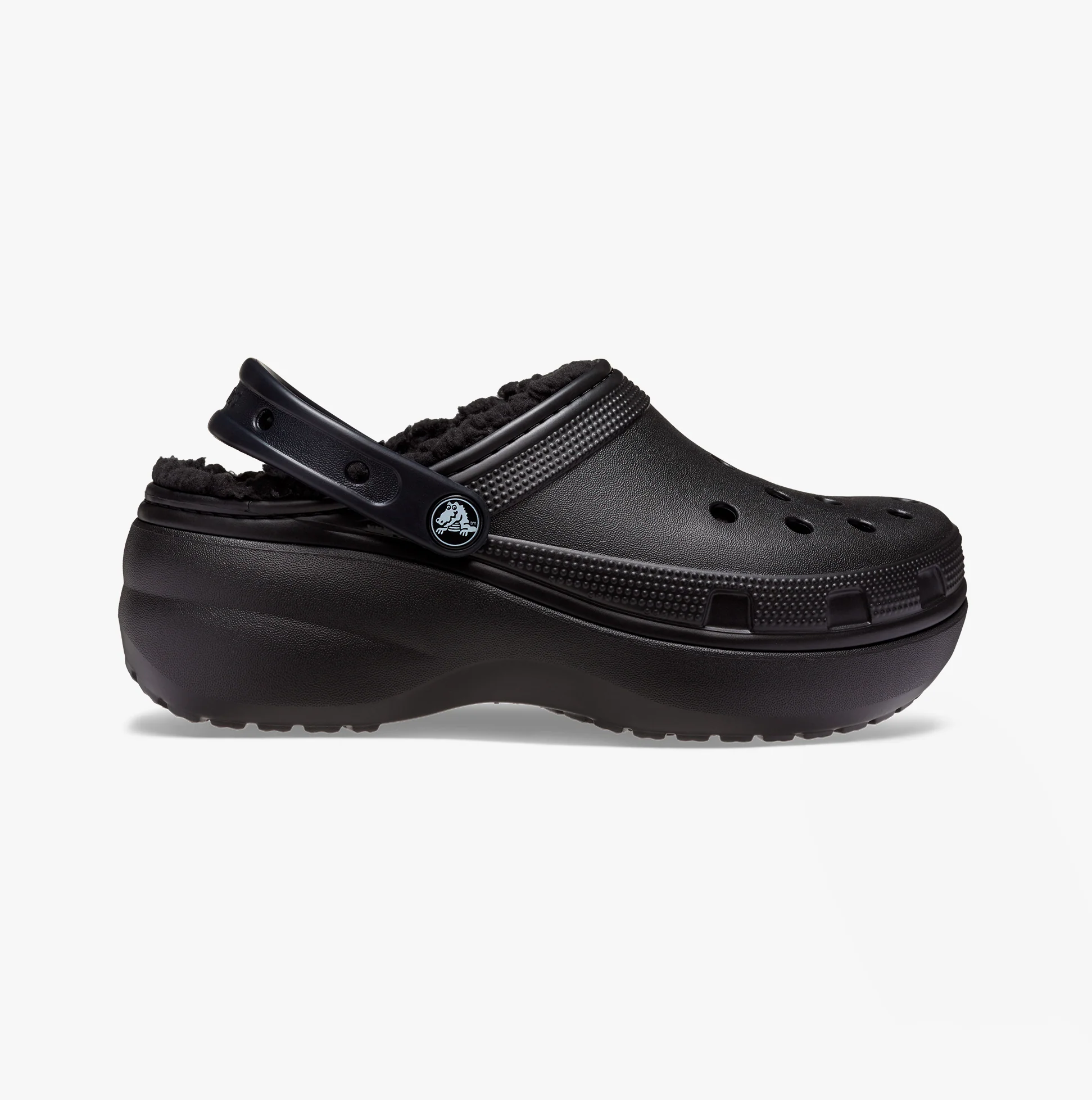 Crocs Classic Platform Lined Clog W Blk