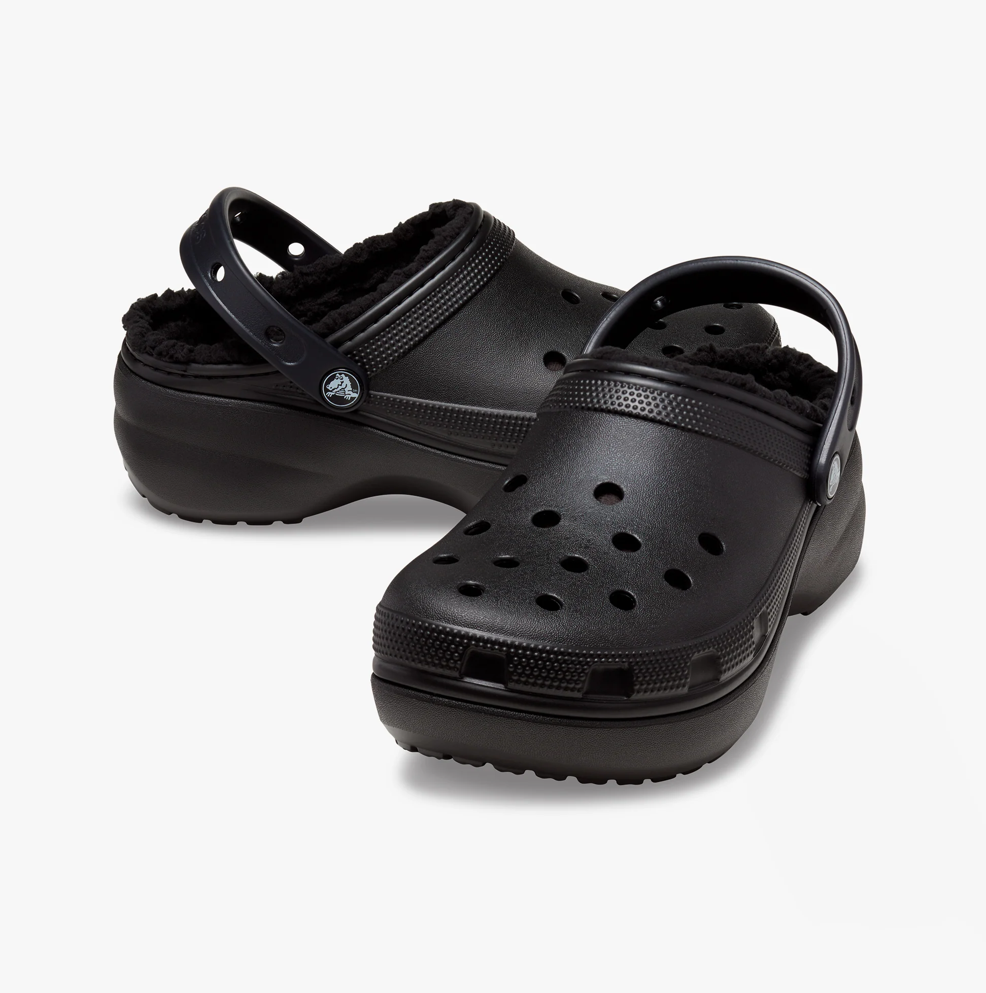 Crocs Classic Platform Lined Clog W Blk