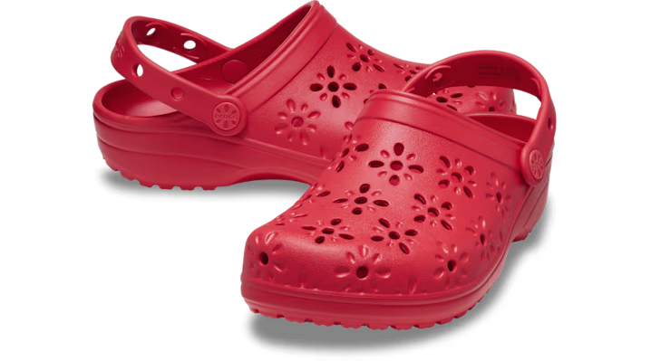 Crocs Classic Floral Cut Out Clog