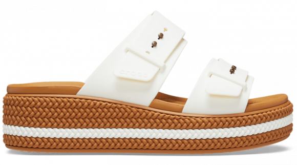 Crocs სანდალი Brooklyn Woven Buckle Chalk Women Sandal